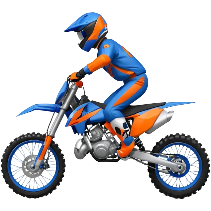 Blue dirt bike 85cc ktm emoji