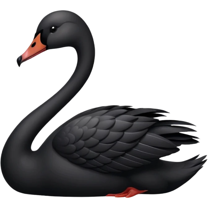 Black swan emoji
