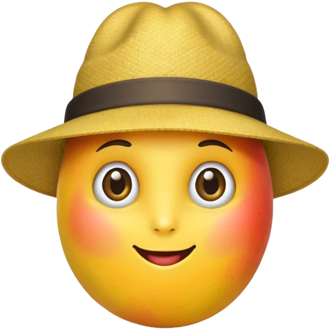A mango with hat  emoji