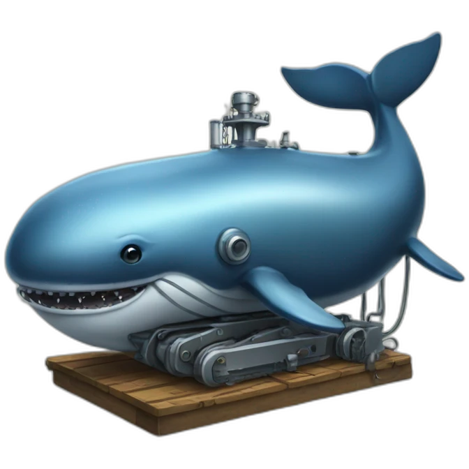 machine whale emoji