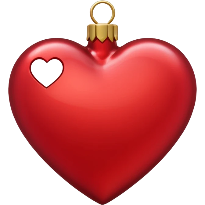 Christmas heart emoji