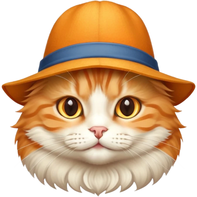 Cat with a hat emoji