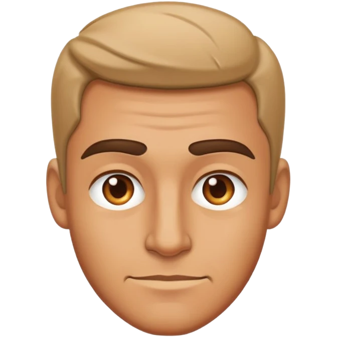 man with a nonchalant smirk emoji