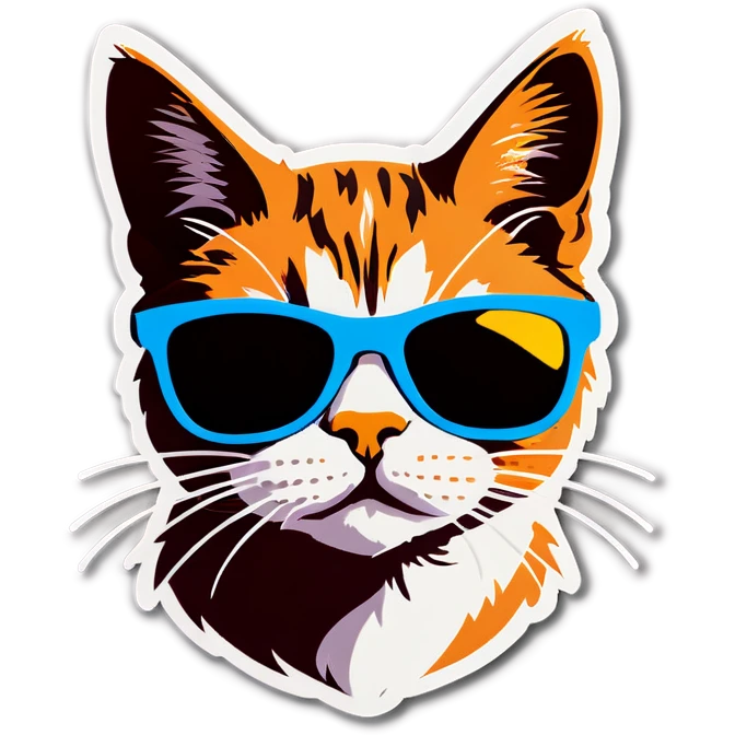 Cat with sunglasses emoji