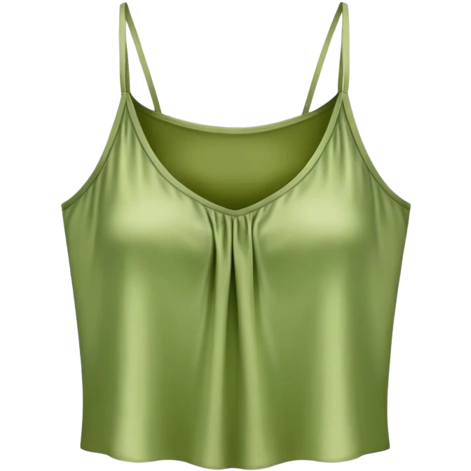 matcha colored silk camisole emoji