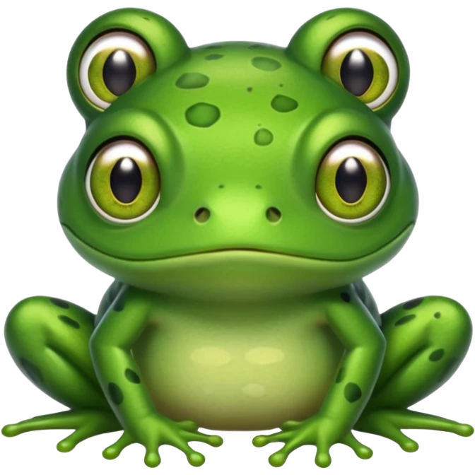 A frog with a sad face emoji