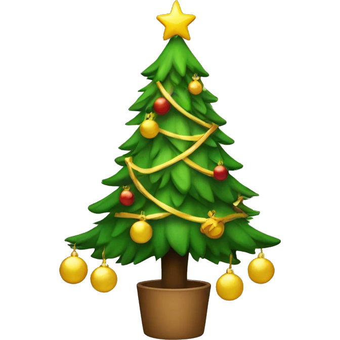 The cristmas tree emoji