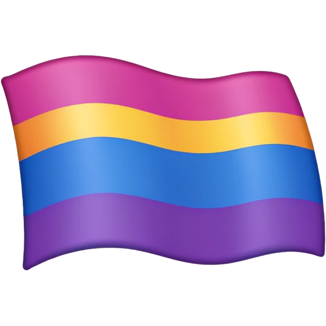 bandera bisexual emoji