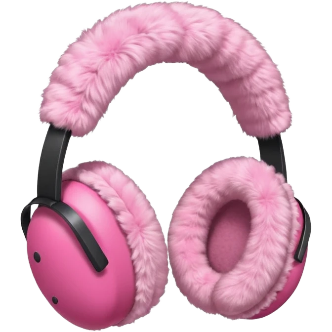 pink earmuffs emoji