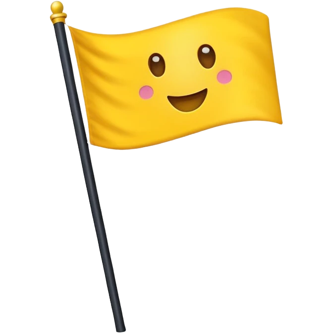 Yellow flag emoji