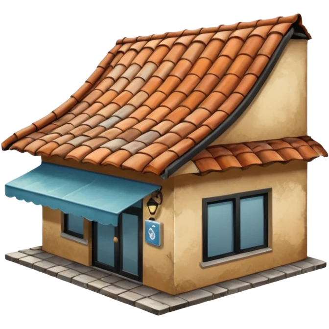 cafe roof emoji