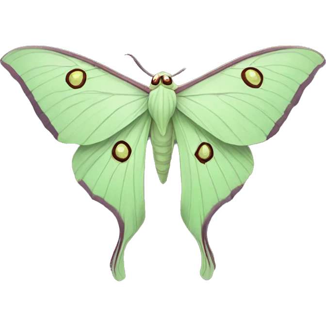 Luna moth emoji