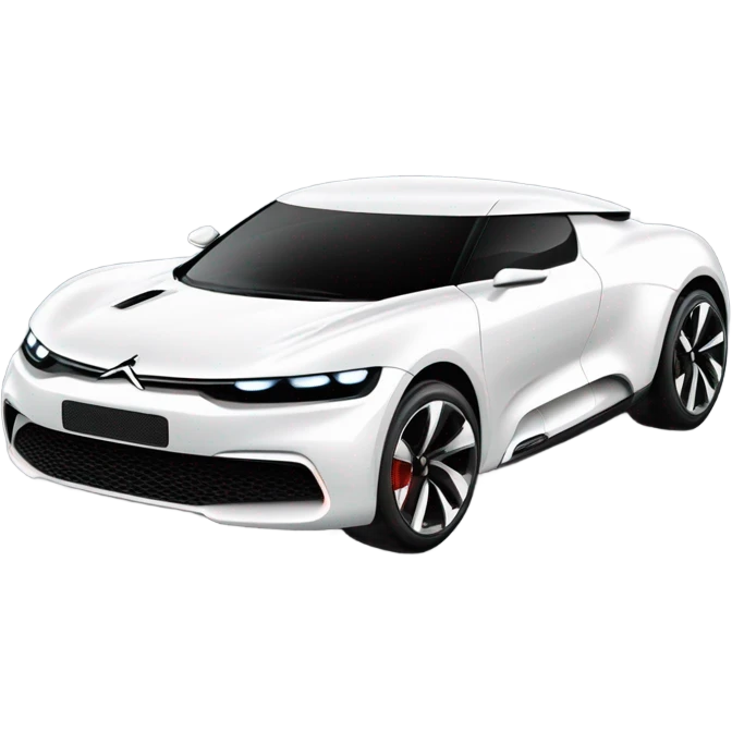 White Citroën GT Supercar  emoji