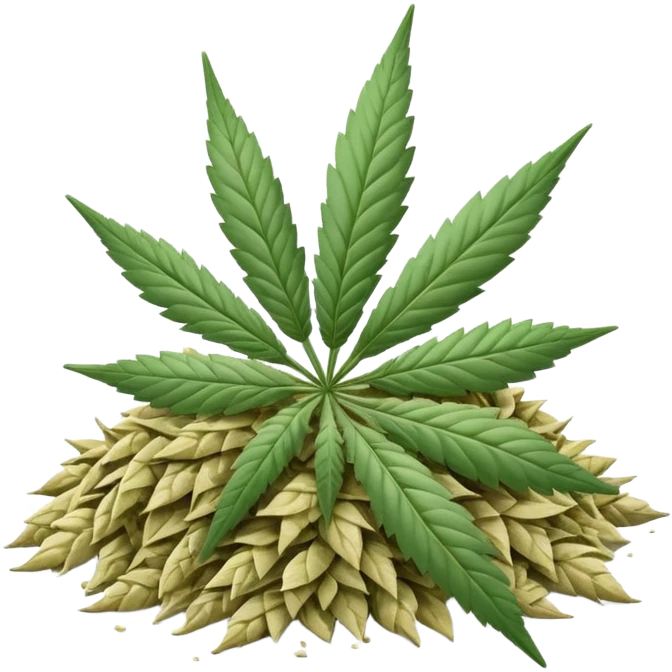 white color marijuana emoji