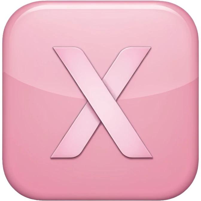 Netflix aesthetic "N" logo in pastel pink emoji