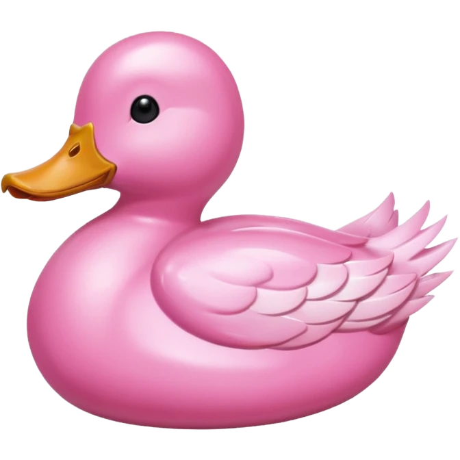 Swimming Duck light pink emoji