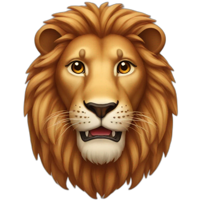 Lion red emoji
