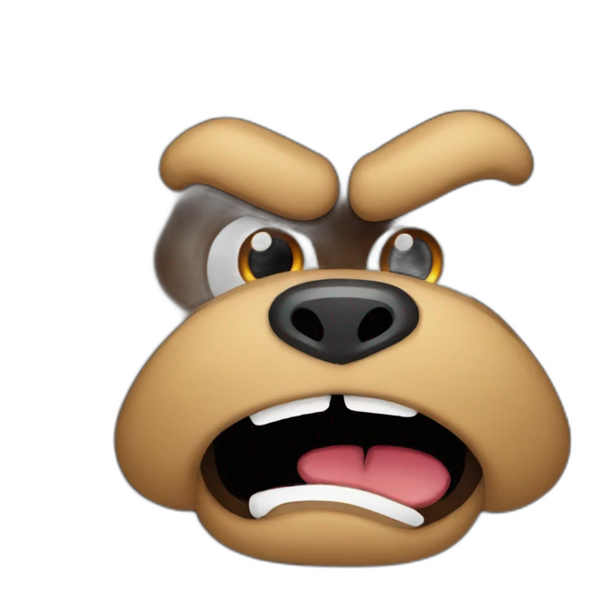 angry wooki bear that gossips emoji
