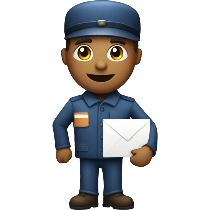 Postman with letter emoji