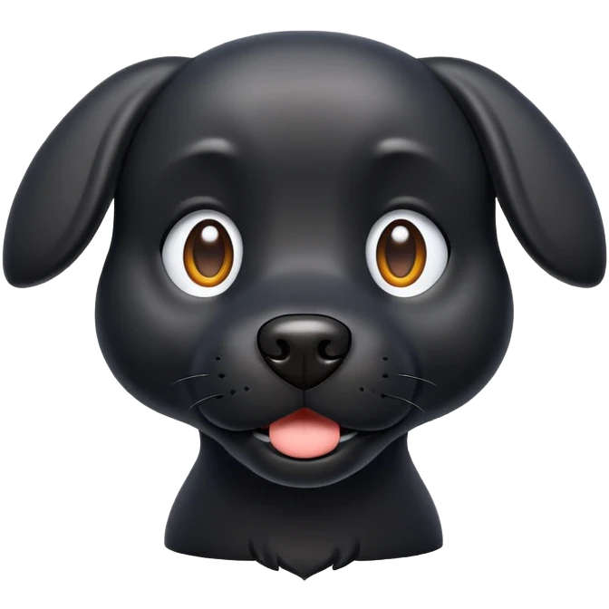 perro negro labrados emoji