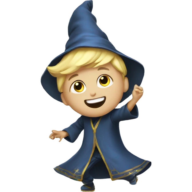 blond wizard boy dance emoji