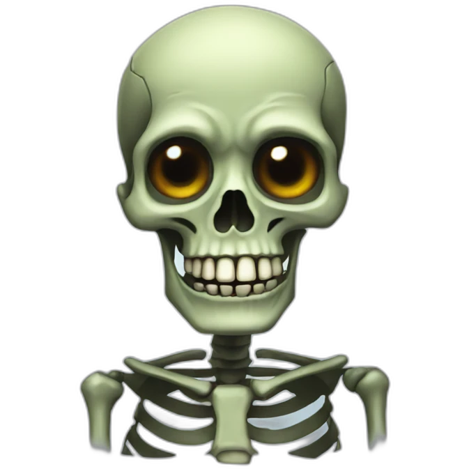 zombie skeleton emoji