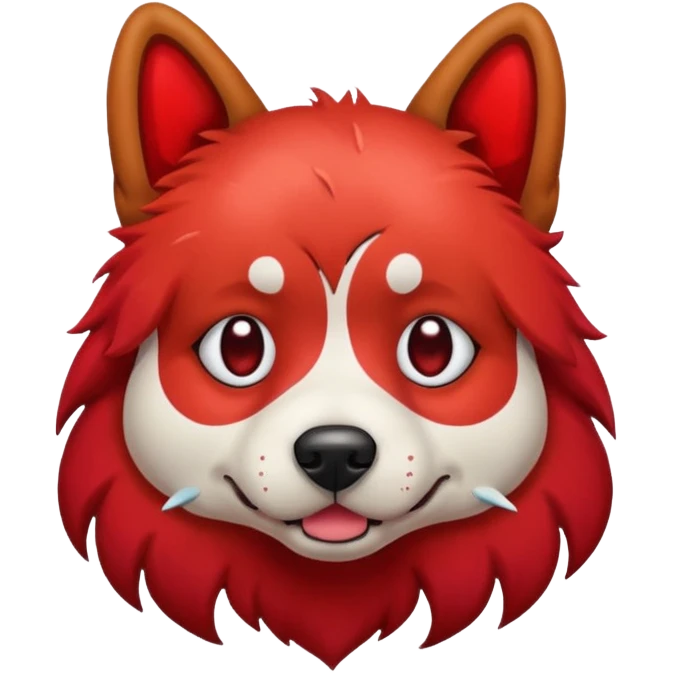 bleeding dog emoji