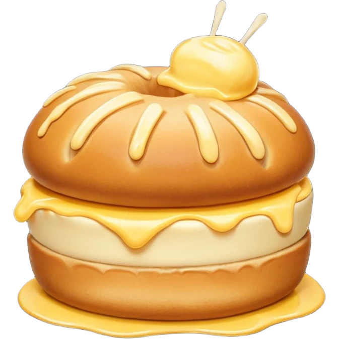 bun with butter emoji