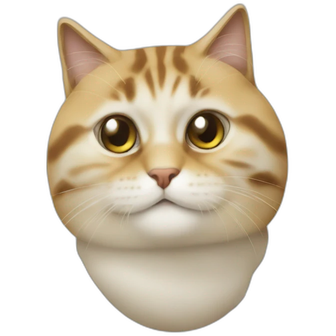 Chat qui mange emoji
