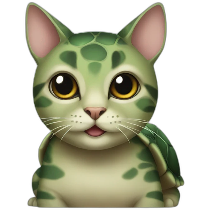Turtle cat emoji