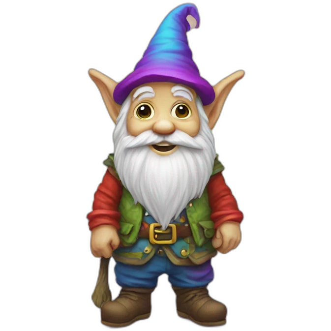 Psychedelic gnome emoji