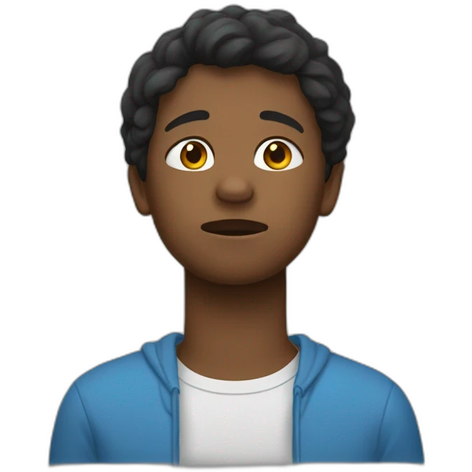 Un garçon qui pleure emoji