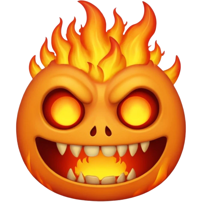 surreal hell emoji