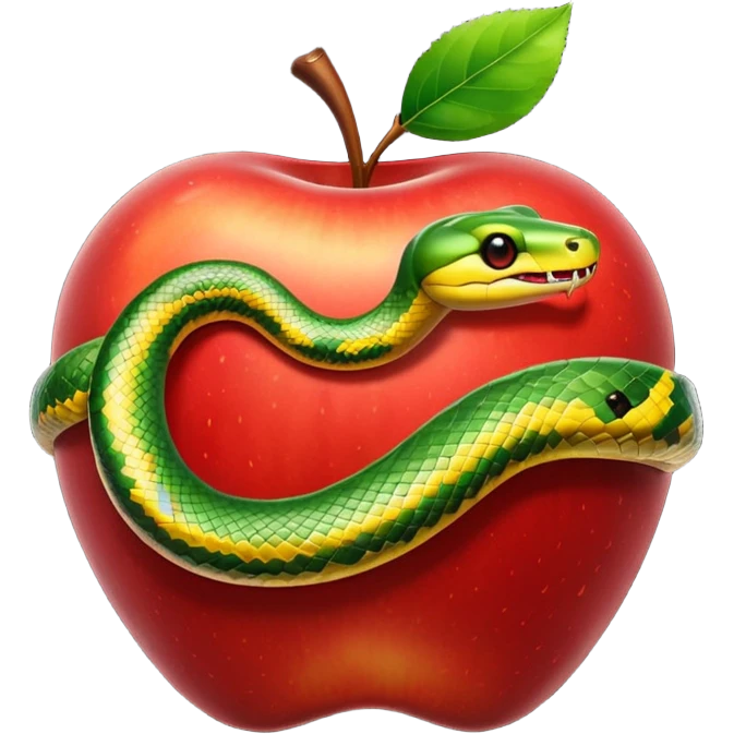 Snake apple emoji