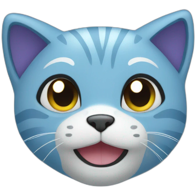 Blue Cat Plush emoji