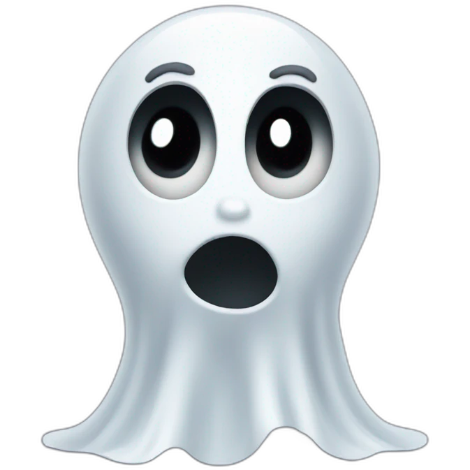 confused ghost emoji