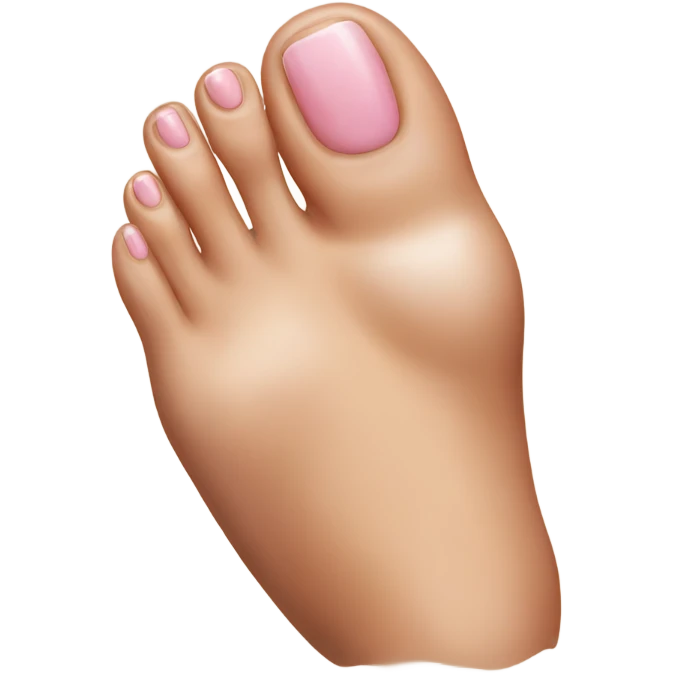 realistic human toe nails emoji