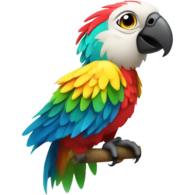 Parrot smoking weed emoji