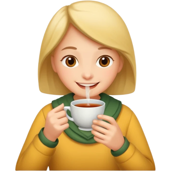 Drinking a cup of tea emoji