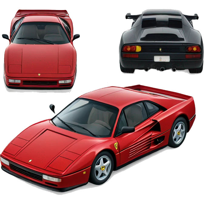 ferrari testarossa emoji