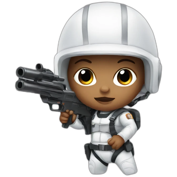 baby with blaster emoji