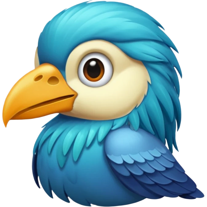  long haired bird emoji