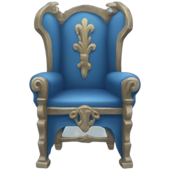 Blue throne emoji