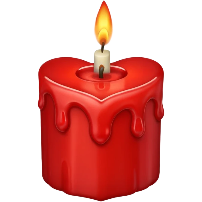 candle heart, remove background emoji
