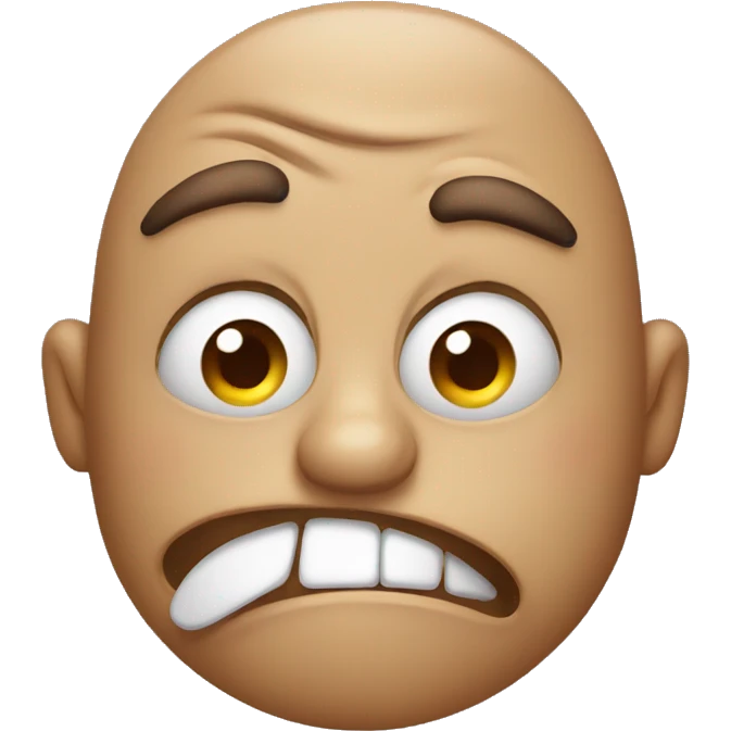 Disgusted face with nose that smelled something bad emoji