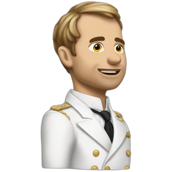 Macron-nue-bite emoji