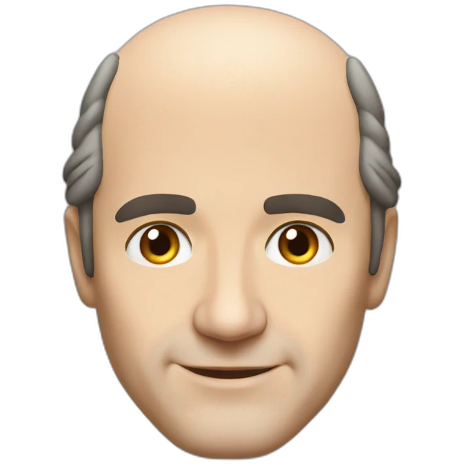 Xavier Niel from Free face balding close-up emoji