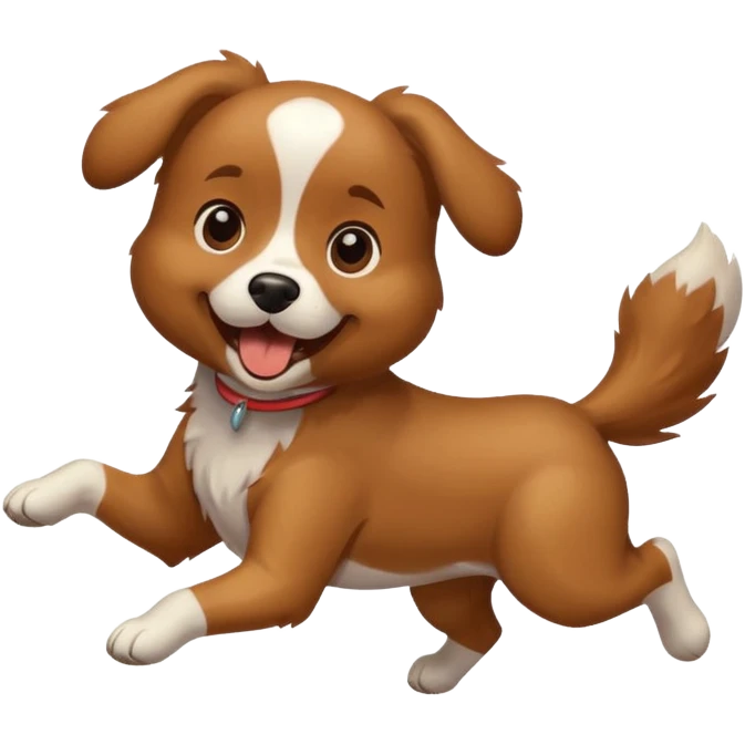dog escaping emoji