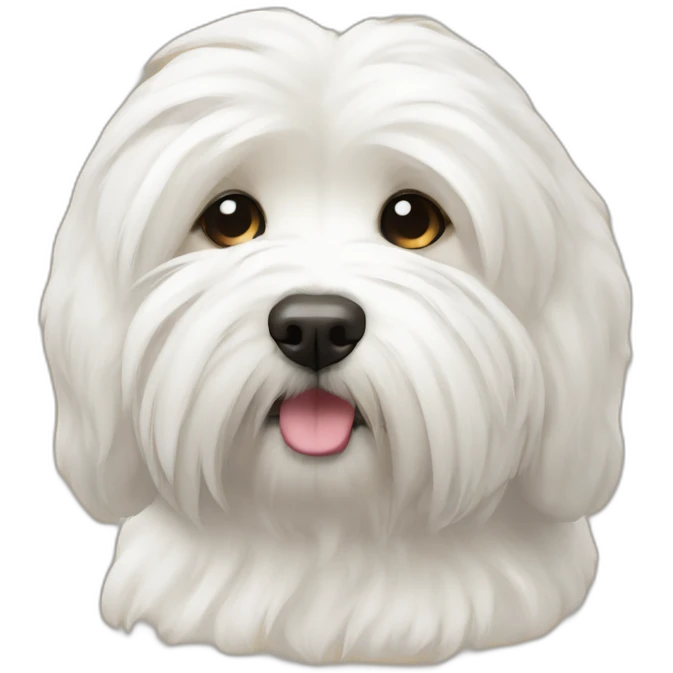 Coton de Tulear sleep emoji
