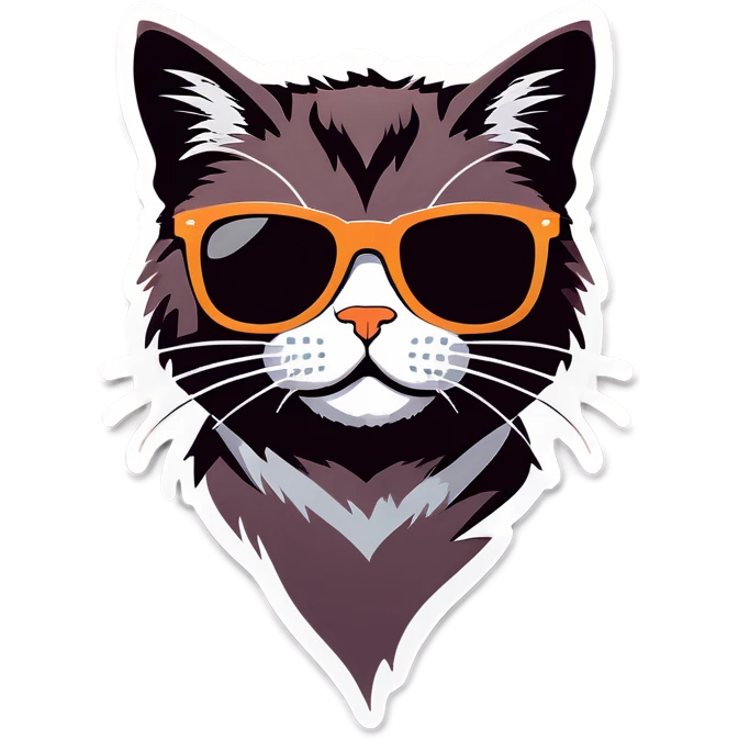 Cat with sunglasses emoji
